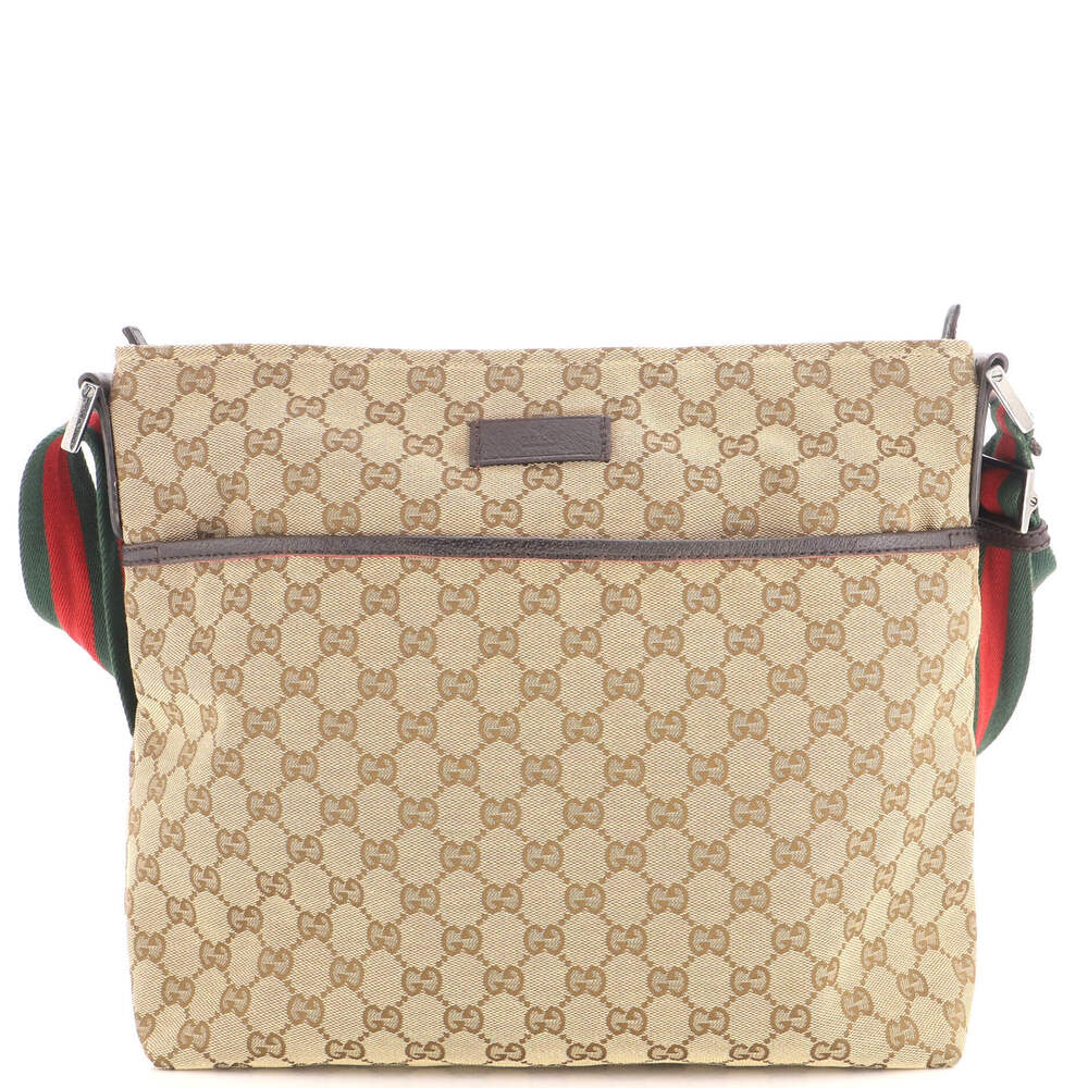 Gucci Medium Front Pocket Web Messenger